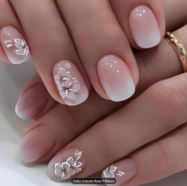 Diseño de Uñas Florales - Mezcla de Colores-1