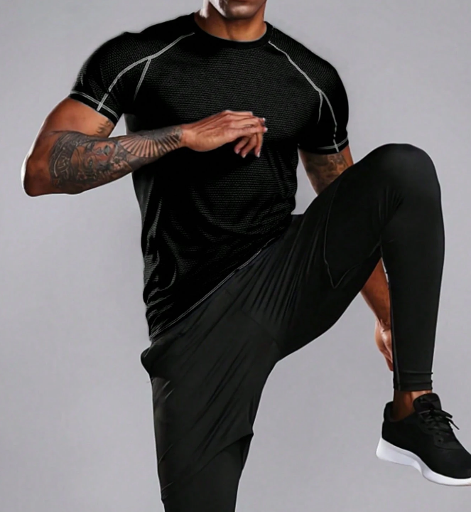 Camiseta Deportiva Hombre – Malla Ligera de Secado Rápido - Talla XXXXL-4