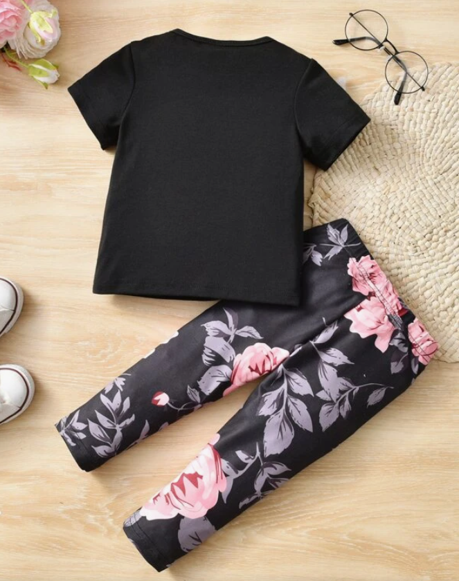 Conjunto de Camiseta y Leggings "Little Princess" para Chicas-2