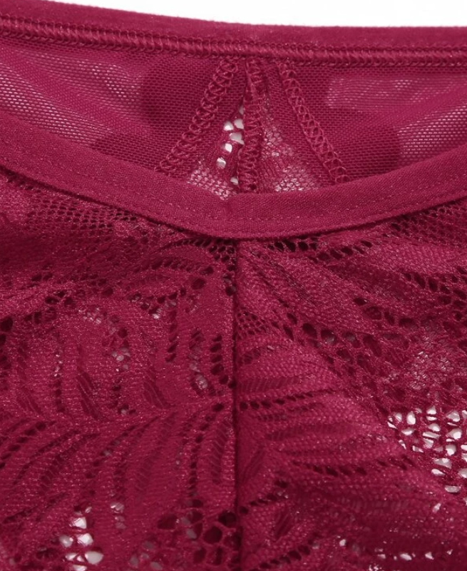 Tanga Burdeos con Transparencias - Elegancia y Sensualidad-7