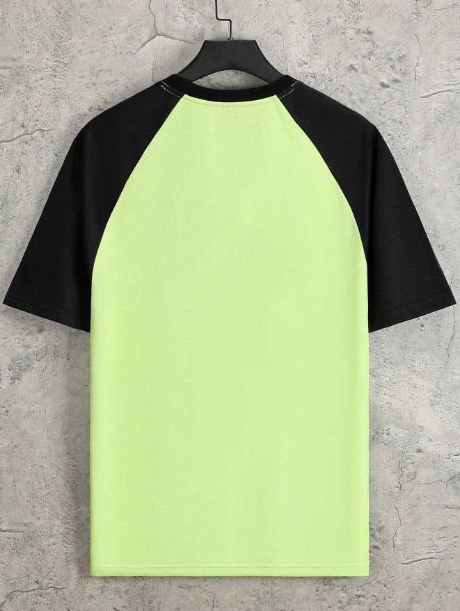 Camiseta Holgada Hombre – Estilo Motorsport Mint & Black - Talla L-3