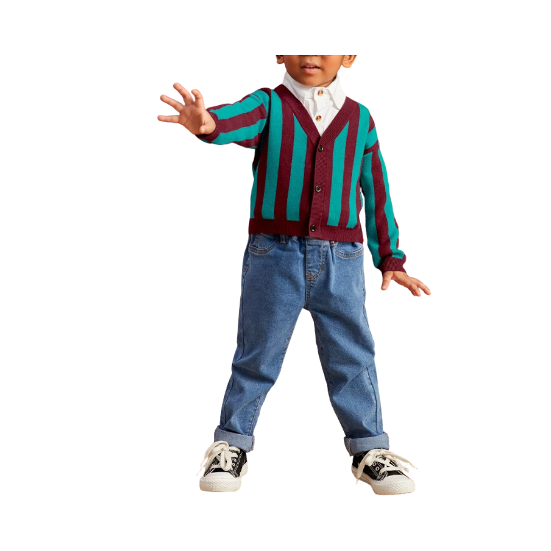 Cárdigan Rayado para Niños-0