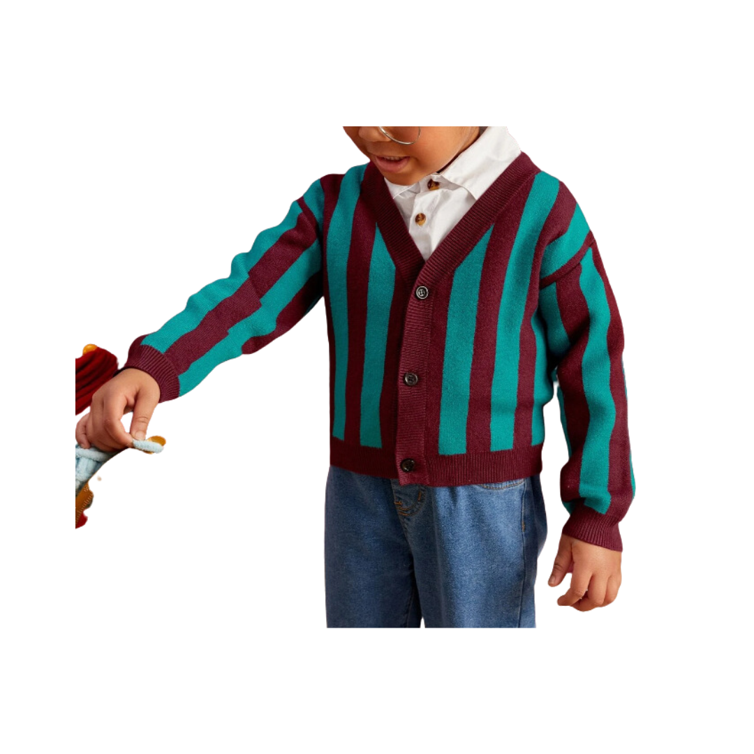 Cárdigan Rayado para Niños-2