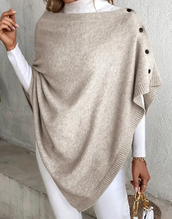 Capa Casual con Botones - Beige-1