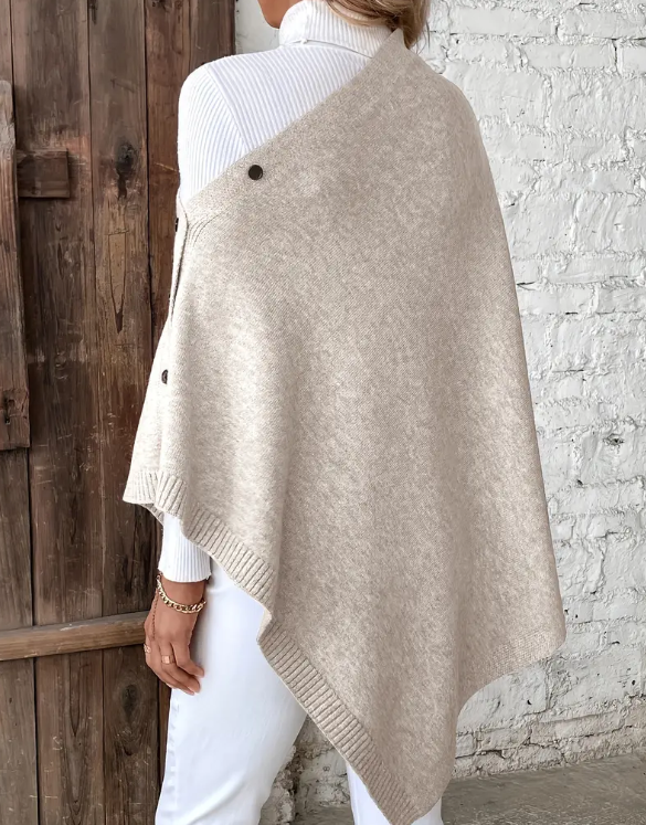 Capa Casual con Botones - Beige-2