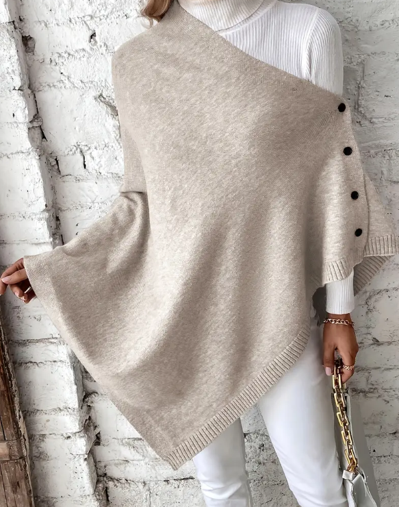 Capa Casual con Botones - Beige-3