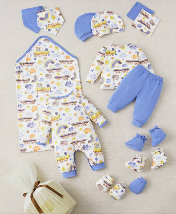 Set de Ropa para Bebé con Estampado de Dibujos Animados-5