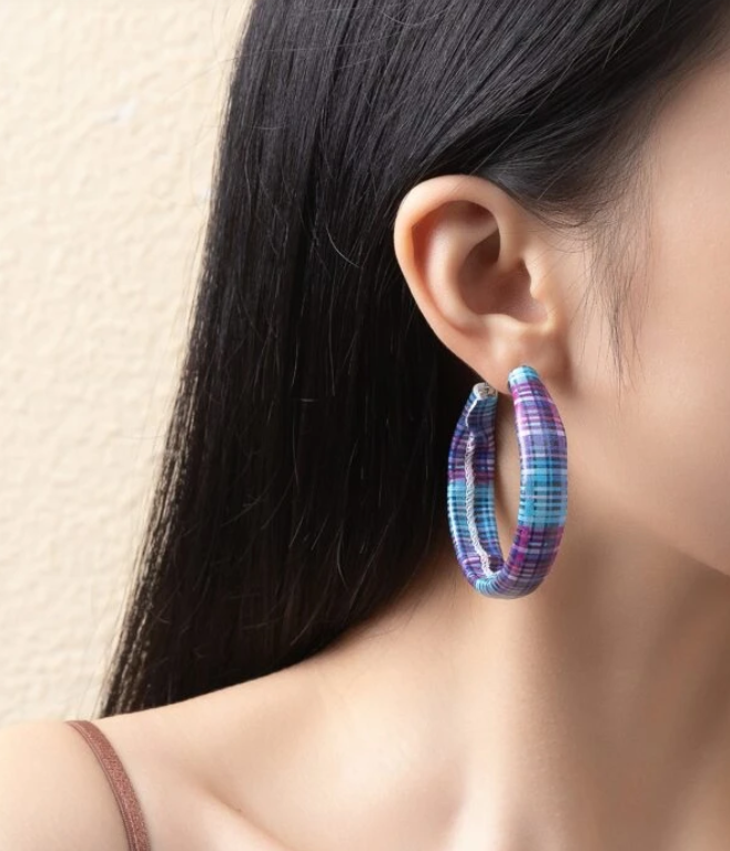 Aros con Estampado Multicolor-2