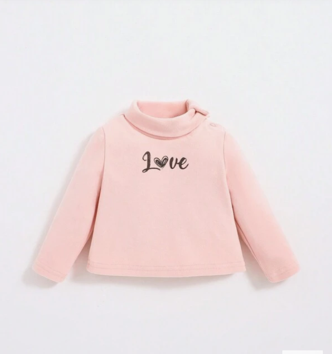 Camiseta de Manga Larga con Estampado "Love" para Niñas-2