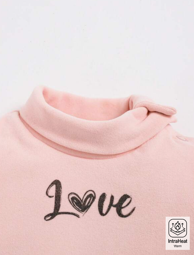 Camiseta de Manga Larga con Estampado "Love" para Niñas-4