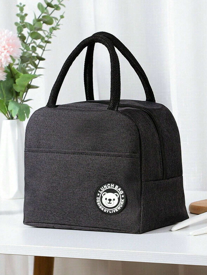 Bolsa Multifuncional Negra con Estilo Minimalista -4