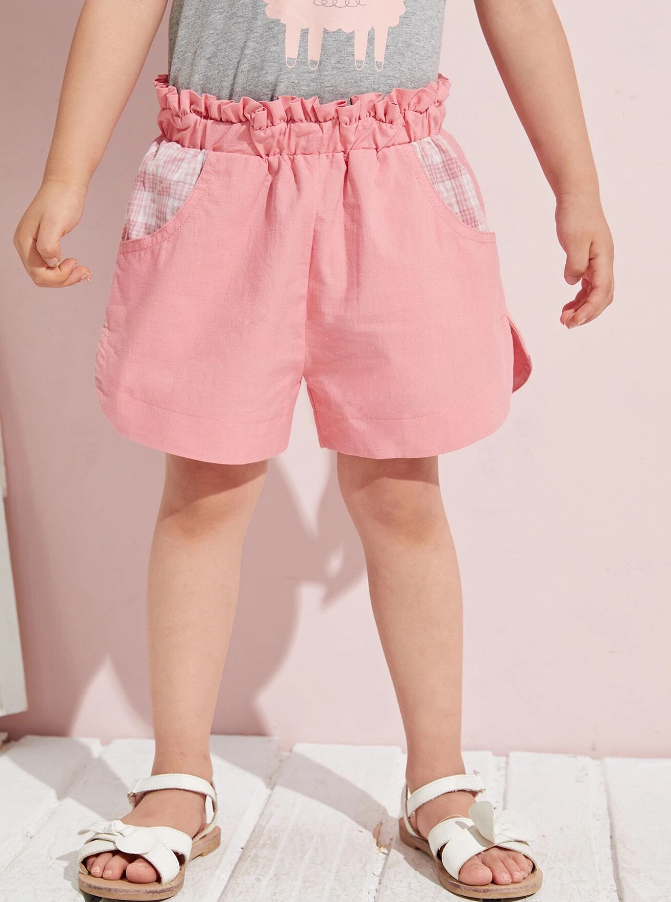 Short Rosa Pálido con Bolsillos-2