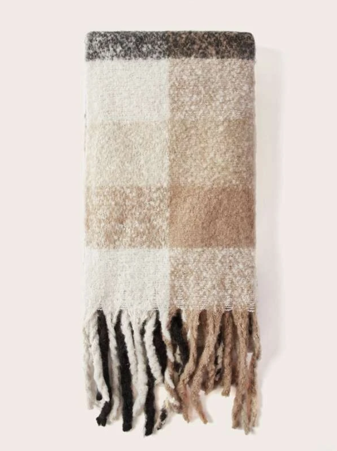 Bufanda Multicolor con Flecos-0