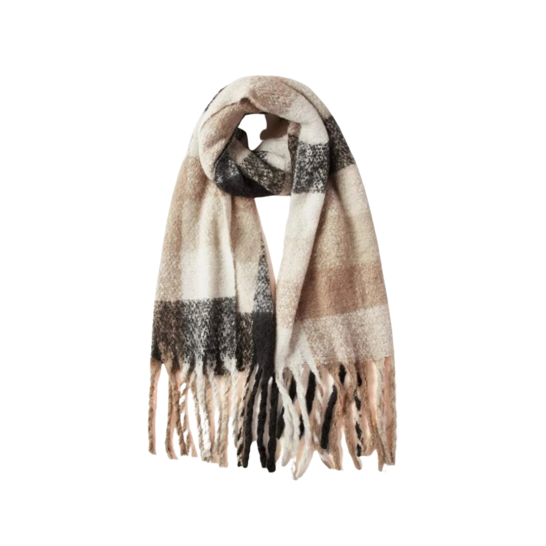 Bufanda Multicolor con Flecos-3