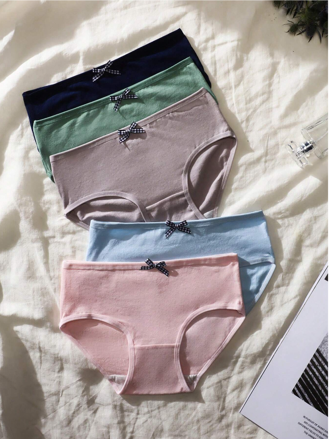 Set de 5 Bragas de Algodón con Lazo ✨-2