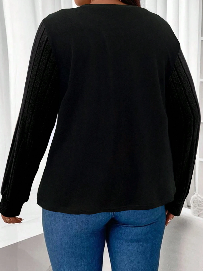 🖤 Camiseta de Mujer con Mangas Obispo - Talla XL-2