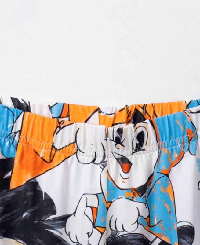 Conjunto Casual Infantil con Estampado de Dibujos Animados-6