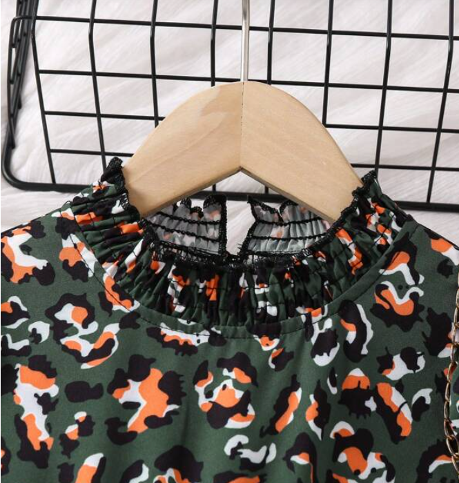 Vestido Bohemio Infantil con Estampado Integral-3