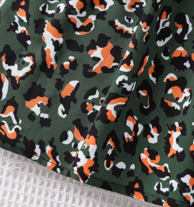 Vestido Bohemio Infantil con Estampado Integral-5