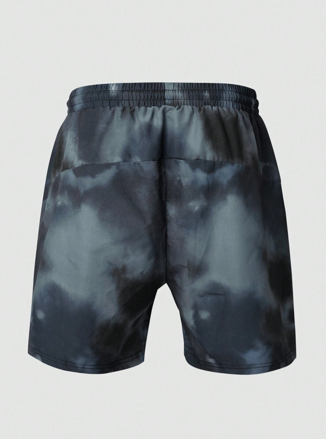 🌄 Shorts Hombre – Tie-Dye Multicolor con Cordó-2