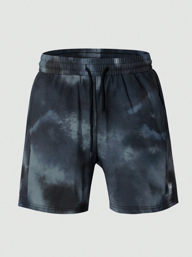 🌄 Shorts Hombre – Tie-Dye Multicolor con Cordó-3