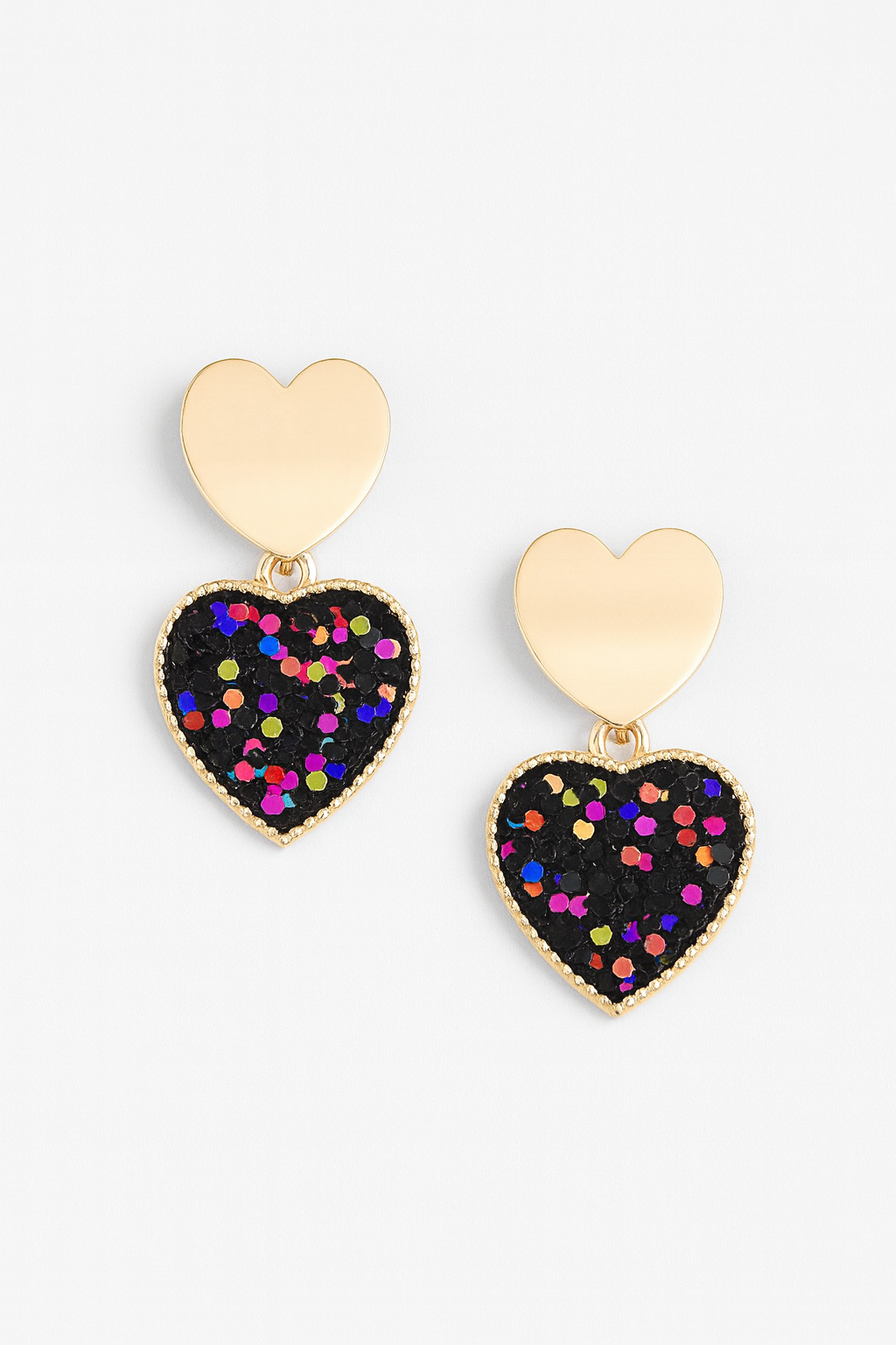 💖 Pendientes Corazón – Vintage & Brillo Fantasía-0