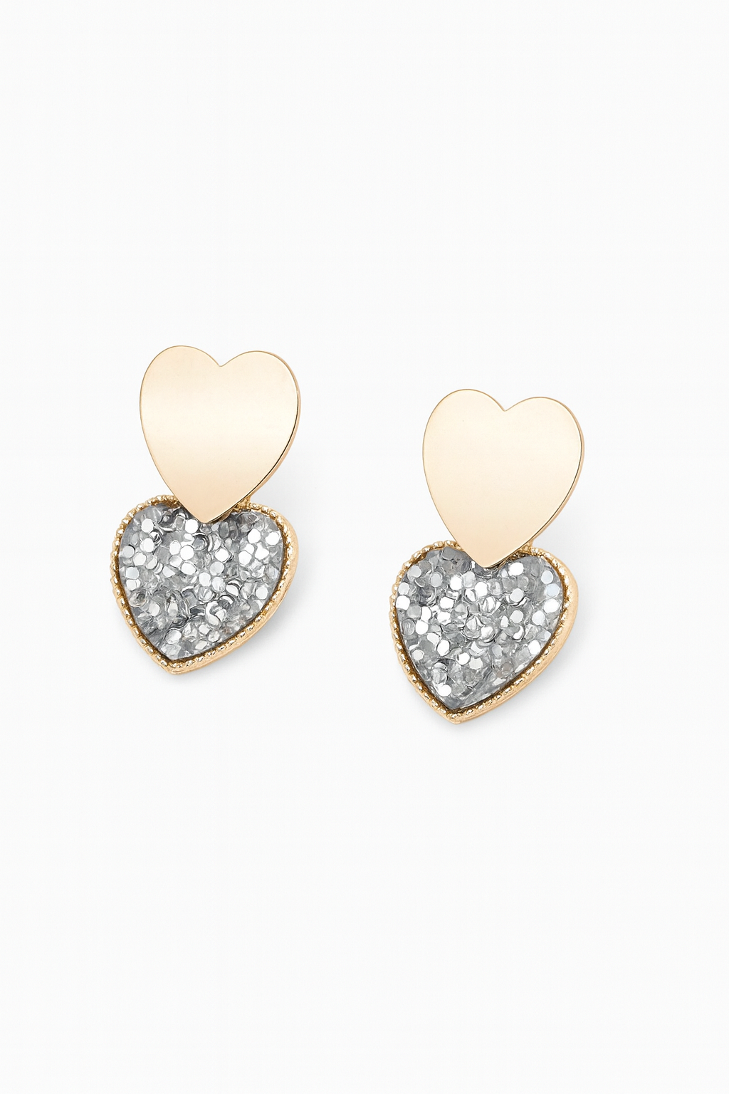 💖 Pendientes Corazón – Vintage & Brillo Fantasía-0