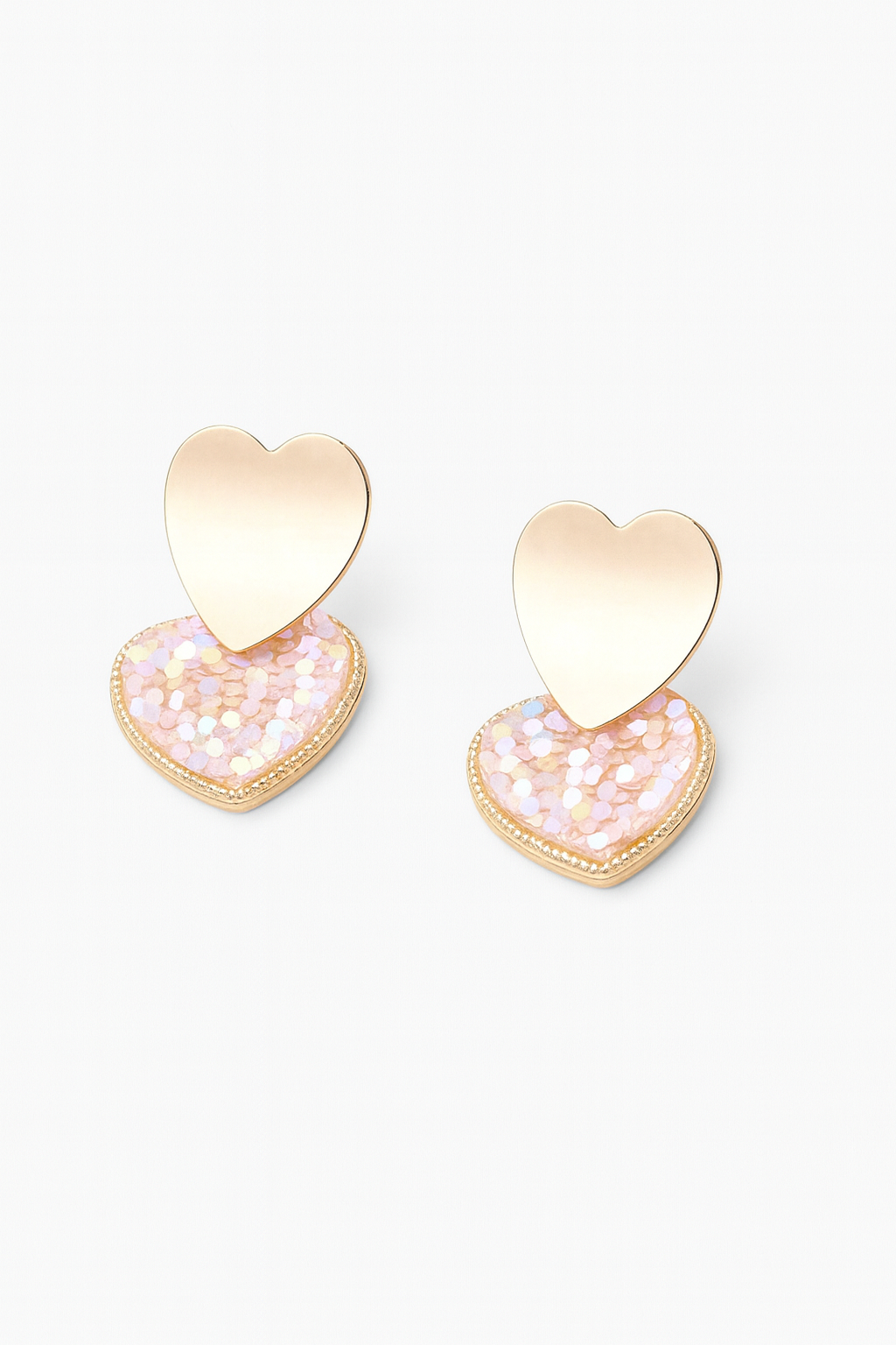 💖 Pendientes Corazón – Vintage & Brillo Fantasía-0