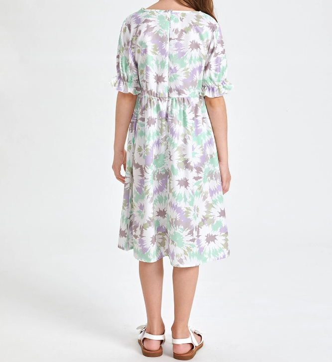 Vestido Bohemio Tie-Dye para Niñas-4