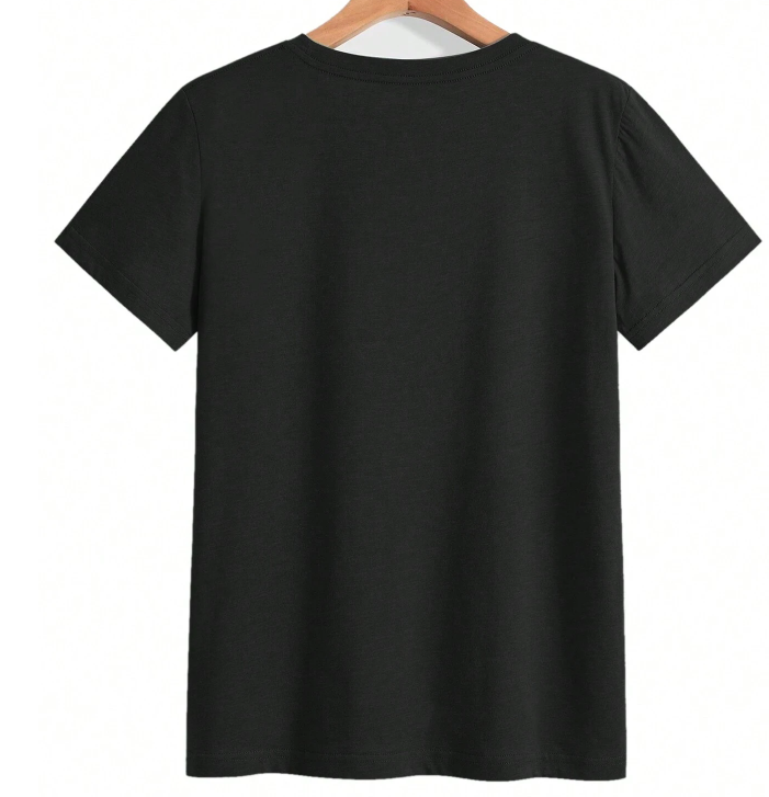 ✌️ Polera Negra con Estampado Peace Sign - Talla 10 años-1