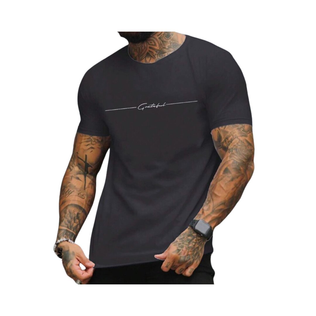 👕 Polera Oversized Estilo Casual – Estampado “Grateful” - Talla 3XL-0