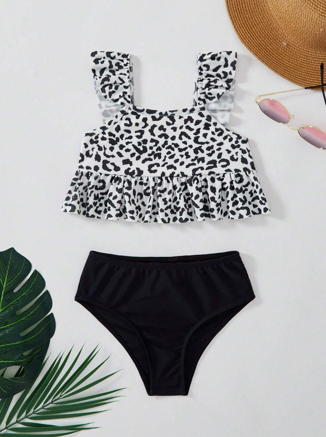 🐆 Bikini Infantil – Estilo Festival Choco-L - Talla 4 años-2
