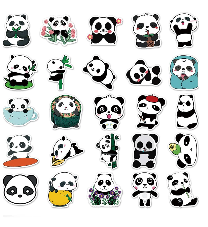 Set de Pegatinas de Panda-3