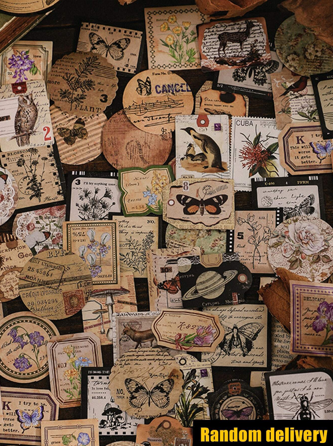 Set de Pegatinas Vintage Multicolor-5