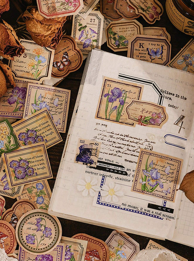 Set de Pegatinas Vintage Multicolor-7