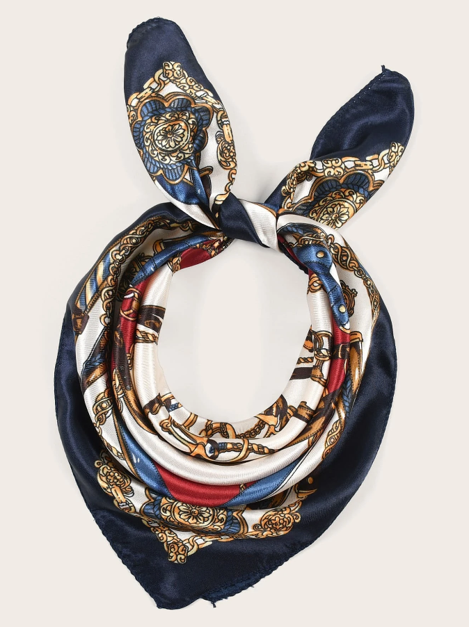 Pañuelo Elegante con Estampado Multicolor-2