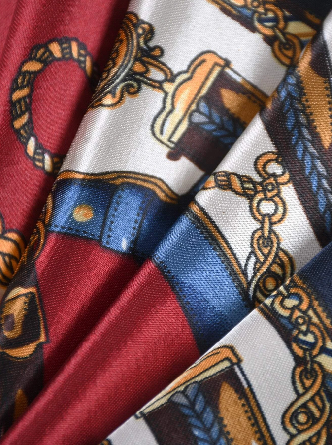Pañuelo Elegante con Estampado Multicolor-4