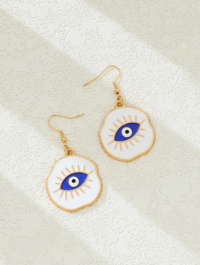 Pendientes con Diseño de Ojo Protector-2