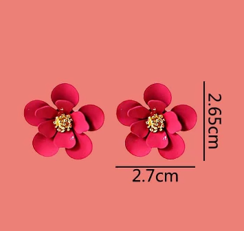 🌸 Aros Florales de Hierro – Estilo Dulce y Colorido-1