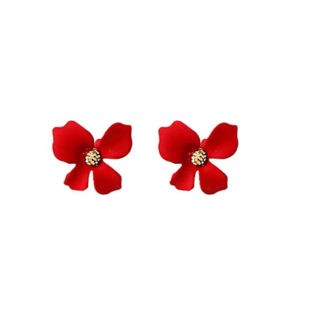 🌸 Aros Florales de Hierro – Estilo Dulce y Colorido-0