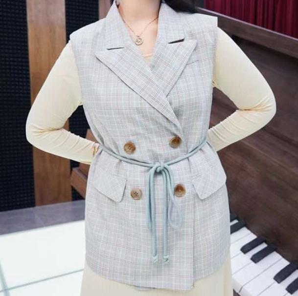 Chaqueta Elegante a Cuadros-5