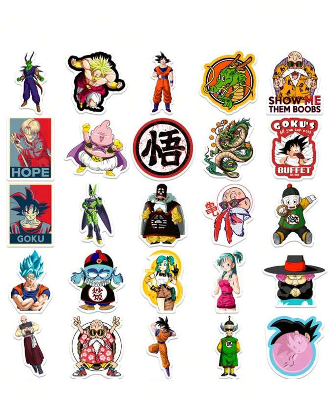 🐉 Stickers Dragon Pack – Pack de 10 Unidades & Estilo Anime-6