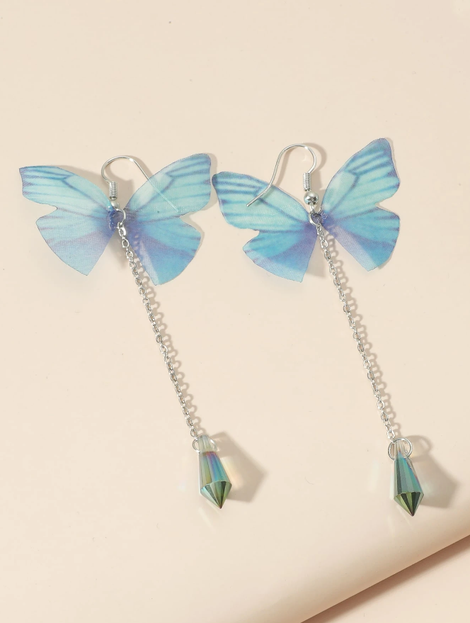 🦋 Pendientes Alas de Mariposa – Diseño Etéreo-3