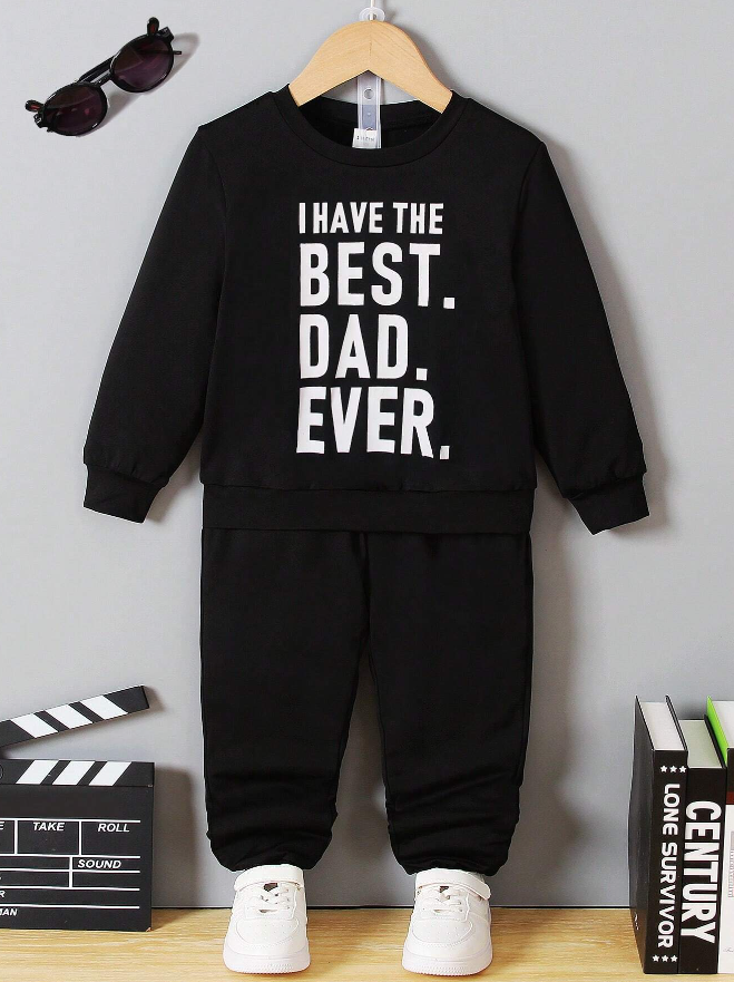 Sudadera Infantil – Eslogan “Best Dad Ever - Talla 7 años-3