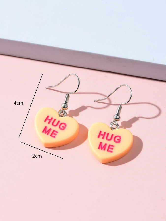 Pendientes en Forma de Corazón "Hug Me"-3