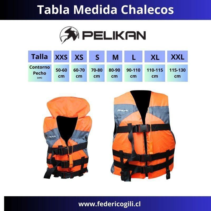 CHALECO SALVAVIDAS PELIKAN TALLA S-4