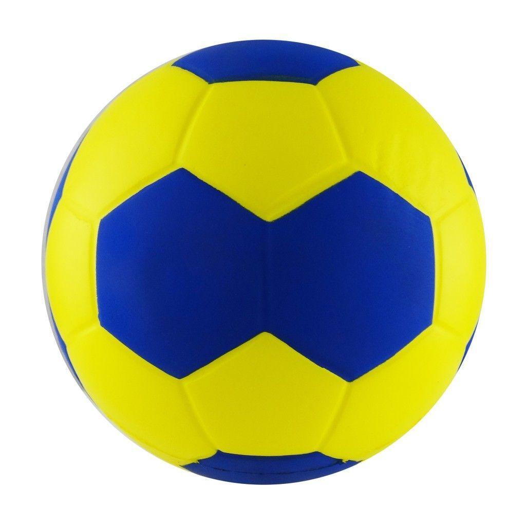 BALON ESPONJA PU.HANDBALL 6"  AMARILLO/AZUL-2