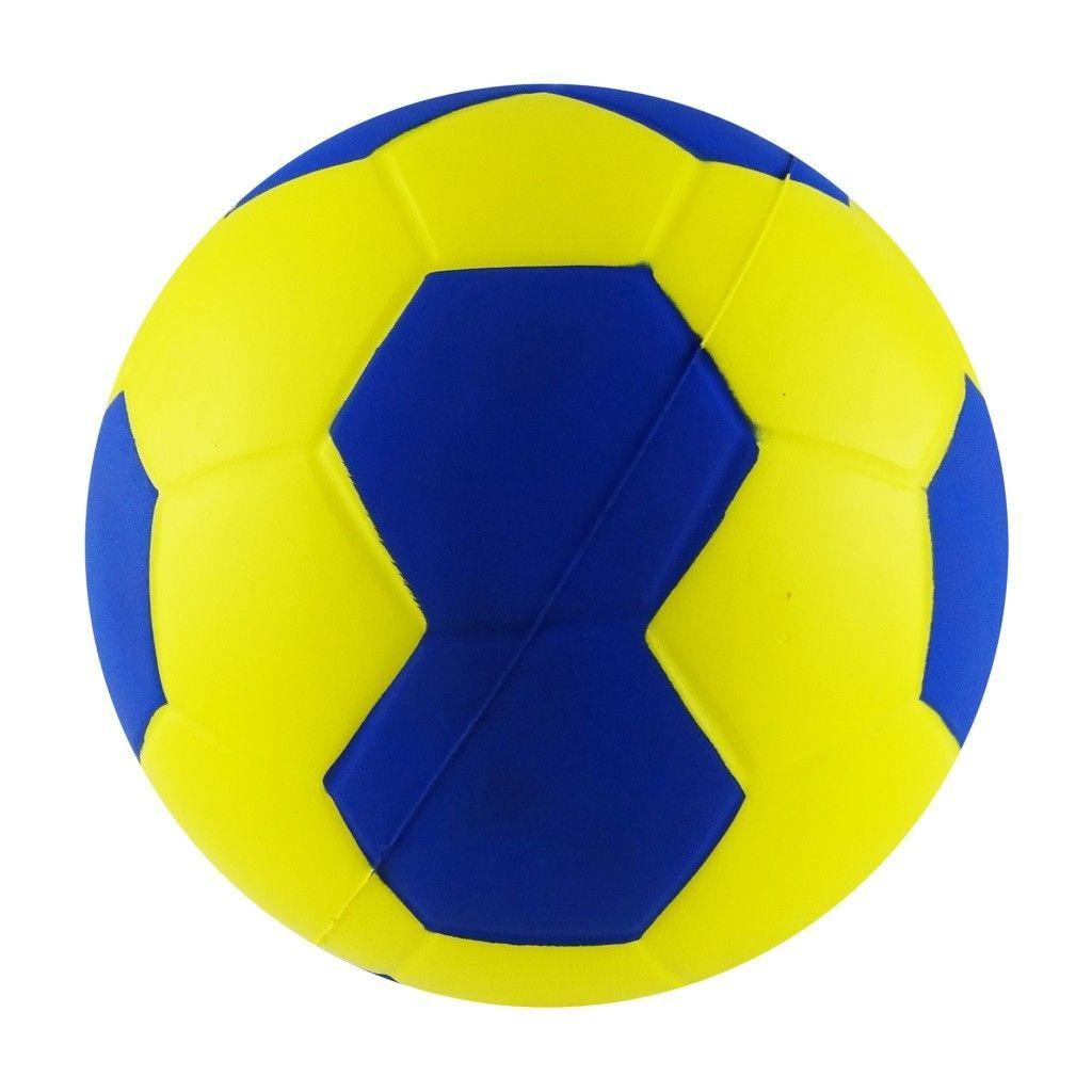 BALON ESPONJA PU.HANDBALL 6"  AMARILLO/AZUL-3