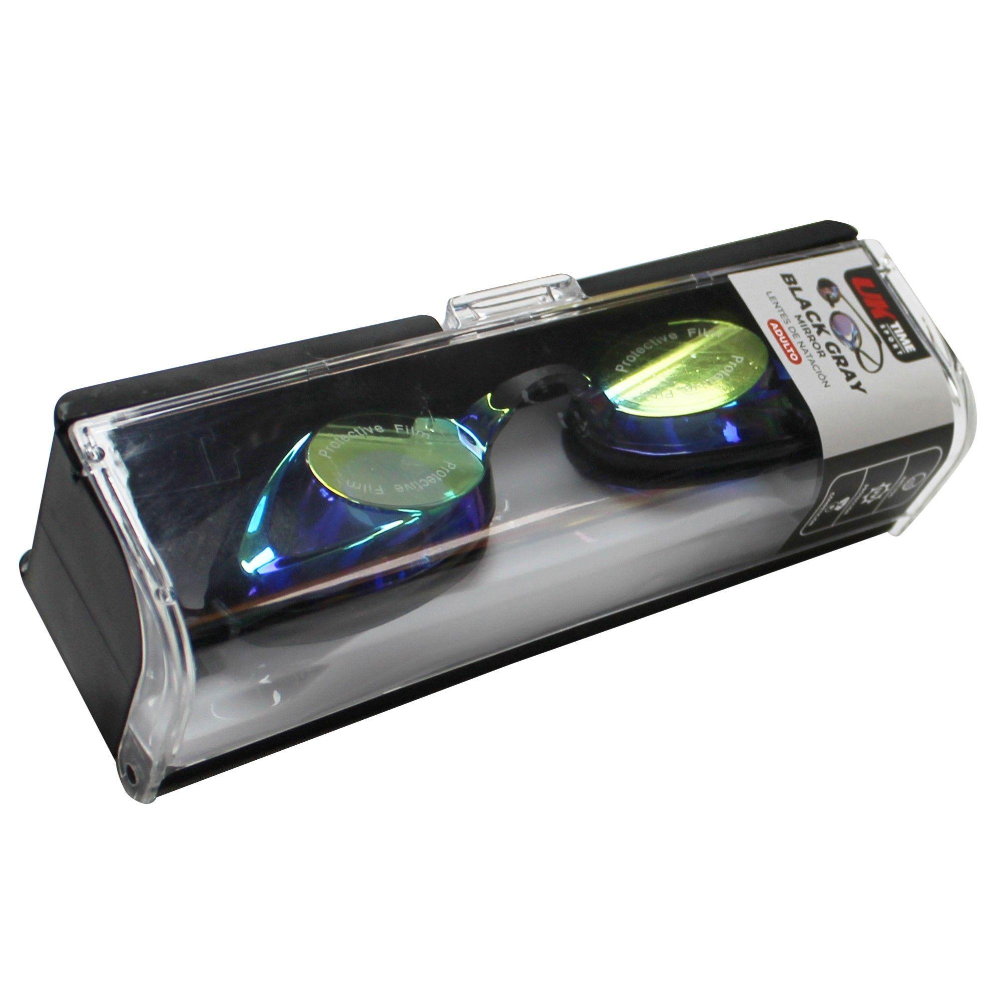 LENTE DE NATACION COMPETENCIAS UKTIME BLACK - GREY-5