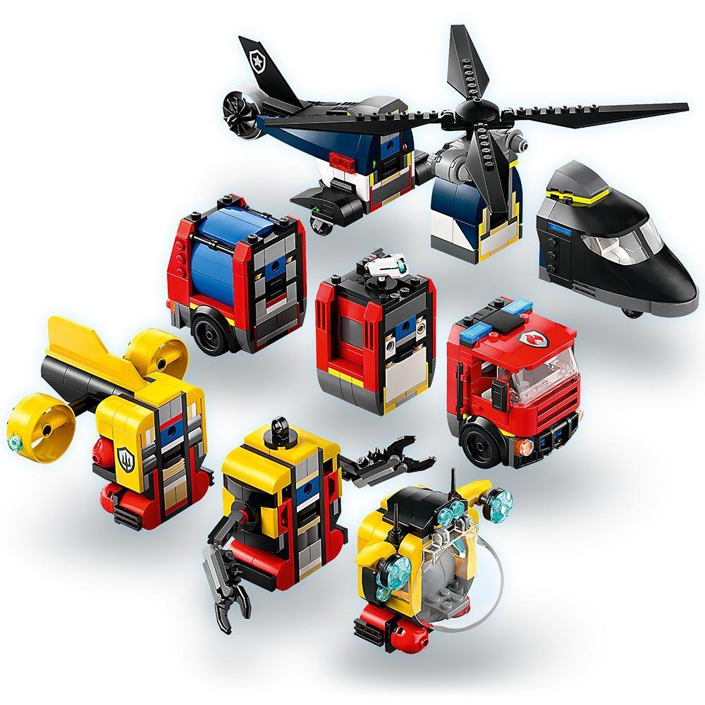 LEGO Helicóptero, Camión de Bomberos y Submarino (60462)-5